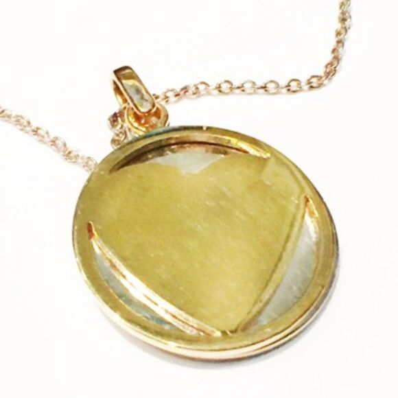 GOLD VERMEIL /SSILVER PENDANT HEART NECKLACE - Picture 2 of 8